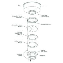 Mounting Adapter Kit for 6-7/8" O.D. Flange Sink Mount