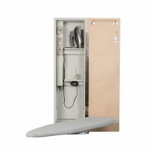 Ironing Center - 42 Inch Built In Swiveling Ironing Board With Electric System, Light and Timer - Right Side Hinged Door