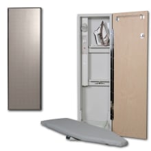 Ironing Center - 42 Inch Built-In Swiveling Ironing Board With Electric System, Light and Timer - Left Hinged Door