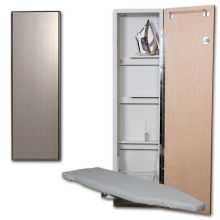 Ironing Center - 46" Built In Swiveling Ironing Board and Cabinet - Right Hinged Door