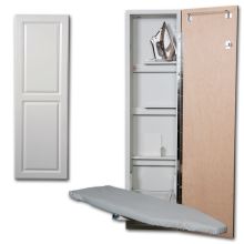 Ironing Center - 46" Built In Swiveling Ironing Board and Cabinet - Right Hinged Door