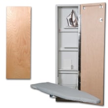 Ironing Center - 46" Built In Swiveling Ironing Board and Cabinet - Left Hinged Door