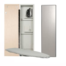 Ironing Center - 42" Built-In Swiveling Ironing Board With Storage Cabinet  - Left Hinged Door