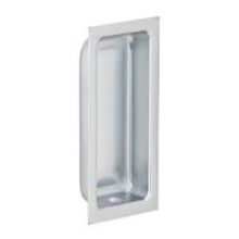 Wrought Brass Rectangle Flush Pull 3 5/8" x 1 3/4" x 9/16"