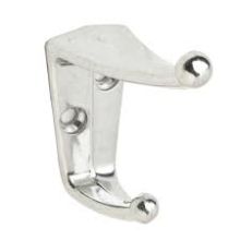 2 1/2" Projection Cast Aluminum Coat and Hat Hook 1 1/2" x 7/8" Base