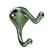 Traditional Cast Brass Coat and Hat Hook with 3" Projection