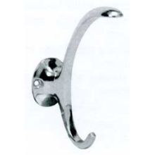 Contemporary 4 3/4" Height Cast Aluminum Coat and Hat Hook with 3 3/4" Projection