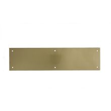 4" x 16" Brass Push Plate with Mounting Screws