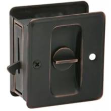 1 3/4" x 2 1/4" Privacy Sliding Door Lock for Doors 1 3/8" to 1 1/2" Thick