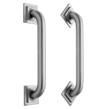 36" Deluxe Grab Bar with Contemporary Square/Diamond Flange
