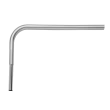 All Brass L-Bar with Insert Shower Curtain Rod