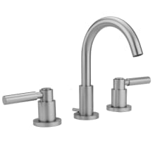 Uptown Contempo 0.5 GPM Widespread Bathroom Faucet with Round Escutcheons and High Lever Handles