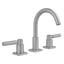 Uptown Contempo 1.5 GPM Widespread Bathroom Faucet with Square Escutcheons and Lever Handles