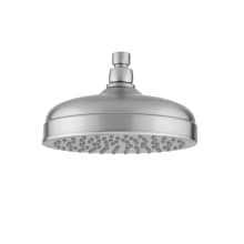 Traditional 2.5 GPM Single Function Rain Machine Shower Head with Easy Clean Technology