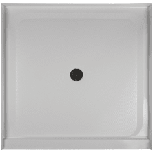 Catalina&trade; 48" X 48" Rectangular Shower Pan with Single, Low-Barrier Threshold with Center Drain