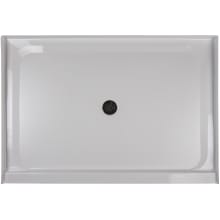 Catalina&trade; 60" X 42" Rectangular Shower Pan with Single, Low-Barrier Threshold with Center Drain