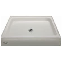 Cayman 48" x 48" Single Threshold Shower Pans with Center Drain