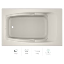 60" x 36" Cetra® Drop In Soaking Bathtub with Universal Drain