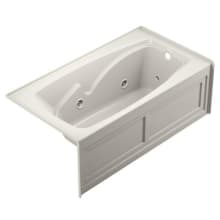 Cetra 60" Three Wall Alcove Acrylic Whirlpool Tub with Right Drain and Overflow