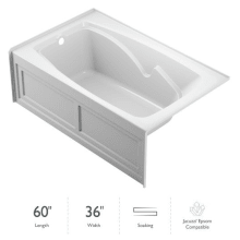 Cetra 60" Soaking Alcove Bathtub with Left Drain