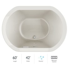 Duetta 60" Pure Air Bathtub for Drop In / Undermount Installations with Center Drain