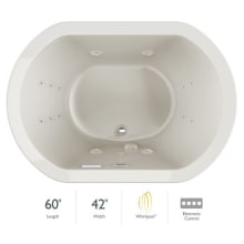 Duetta 60" Whirlpool Bathtub for Drop In / Undermount Installations with Center Drain and RapidHeat Technology