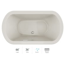 Duetta 66" Pure Air Bathtub for Drop In / Undermount Installations with Center Drain
