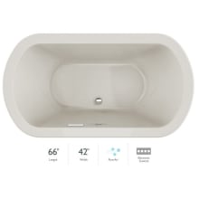 Duetta 66" Pure Air Bathtub for Drop In / Undermount Installations with Center Drain