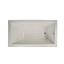 Elara 66" Acrylic Soaking Bathtub for Drop In Installations with Reversible Drain