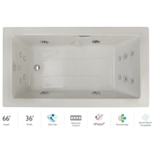Elara 66" Drop-In Spa Combination Bathtub with Left Drain, Whisper+ Technology™, and Illumatherapy