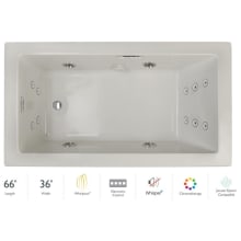 Elara 66" Drop-In Whirlpool Bathtub with Right Drain, Whisper+ Technology™, and Chromatherapy