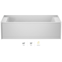 Signature 60" Three Wall Alcove Acrylic Air / Whirlpool Tub with Left Drain and Overflow