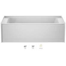 Signature 60" Three Wall Alcove Acrylic Air / Whirlpool Tub with Left Drain and Overflow