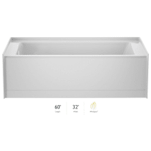 Signature 60" Three Wall Alcove Acrylic Air / Whirlpool Tub with Left Drain and Overflow