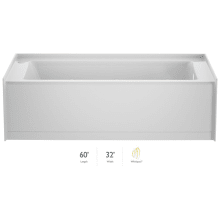 Signature 60" Three Wall Alcove Acrylic Whirlpool Tub with Right Drain and Overflow
