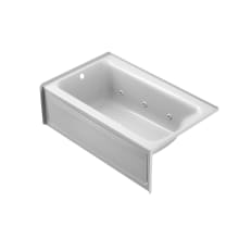 Signature 60" Three Wall Alcove Acrylic Whirlpool Tub with Left Drain and Overflow