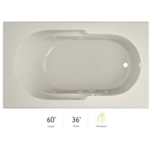 Signature 60" Drop In Whirlpool Bathtub with 6 Jets, Air Controls, Right Drain and Left Pump