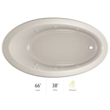 Signature 66" Drop In Whirlpool Bathtub with 6 Jets, Air Controls, Right Drain and Left Pump