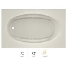 72" x 42" Signature Drop In Whirlpool Bathtub with 6 Jets, Air Controls, Left Drain and Right Back Pump