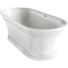 Jacuzzi Soaking Tubs At Faucet Lyndsay 67 Soaking Bathtub For Freestanding Installation With Center Drain