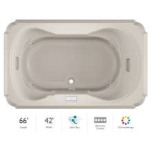 Marineo 66" Salon Spa Bathtub for Drop In Installation with Center Drain and Chromatherapy / RapidHeat Technologies - Luxury Controls