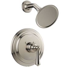 Barrea™ Shower Trim Package with Single Function Shower Head with Rough-In Valve Included