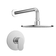 Razzo™ Shower Trim Package with Rain Shower Head with Rough-In Valve Included