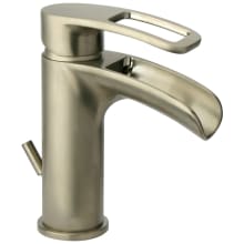 Bretton 1.2 GPM Single Hole Bathroom Faucet with Optional Deck Plate for Centerset Installations - Includes Pop-Up Drain Assembly