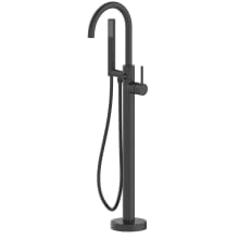 Jacuzzi Floor Mounted Tub Filler with Built-In Diverter - Includes Hand Shower