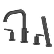 Contento Deck Mounted Roman Tub Filler with Built-In Diverter - Includes Hand Shower