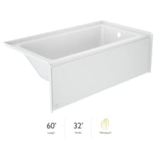 Signature 60" Three Wall Alcove Acrylic Whirlpool Tub with Right Drain and Overflow