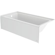Signature 66" Three Wall Alcove Acrylic Whirlpool Tub with Left Drain, and Overflow