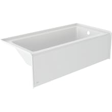 Signature 66" Three Wall Alcove Acrylic Whirlpool Tub with Right Drain, and Overflow