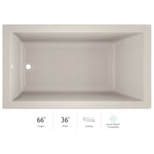 66" x 36" Solna™ Drop-In/Undermount Luxury Soaking Bathtub with Reversible Drain Placement